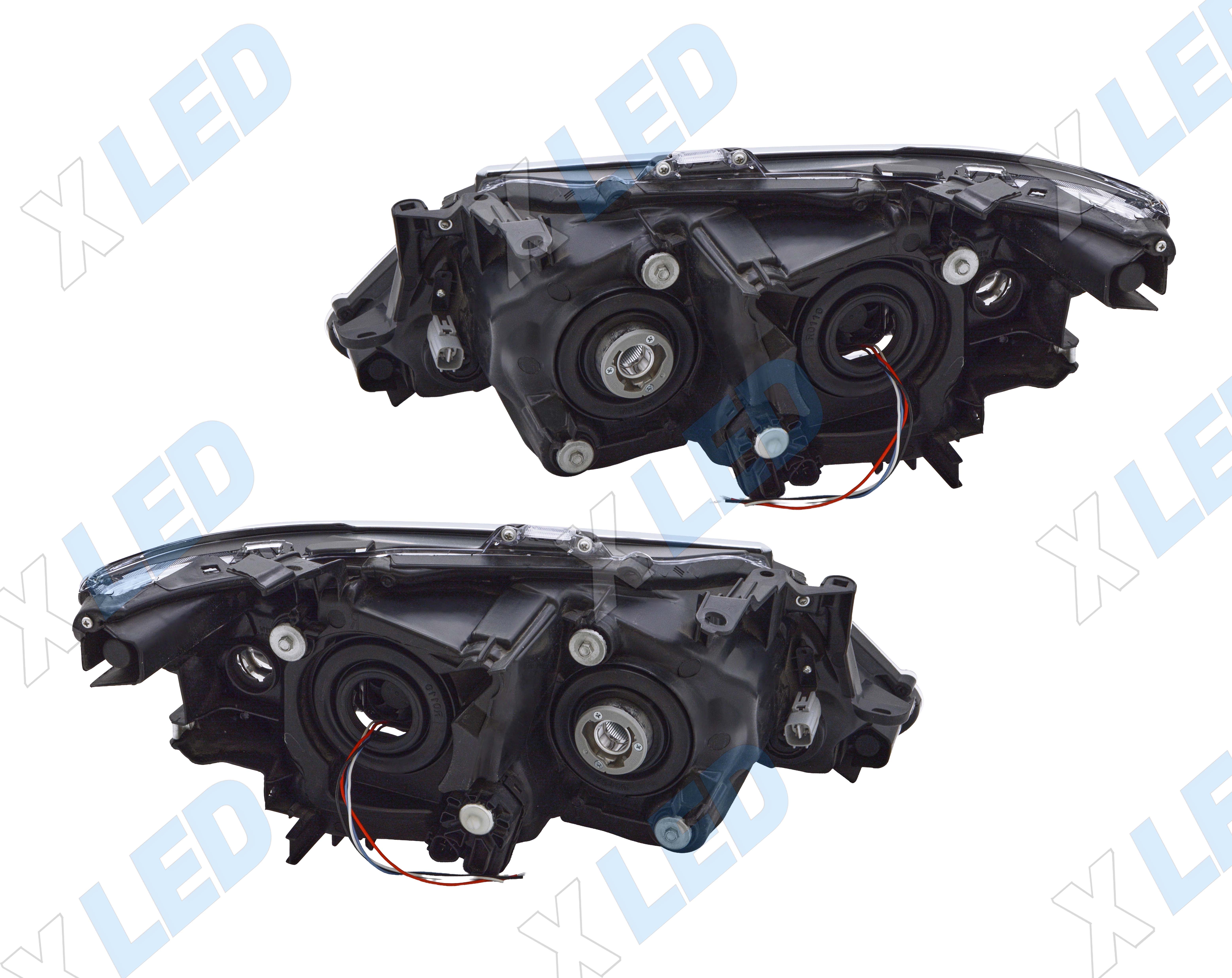Комплект фар Toyota Camry XV55 (2014-2017) с bi-led линзами Х4 X-LED, подключение галоген