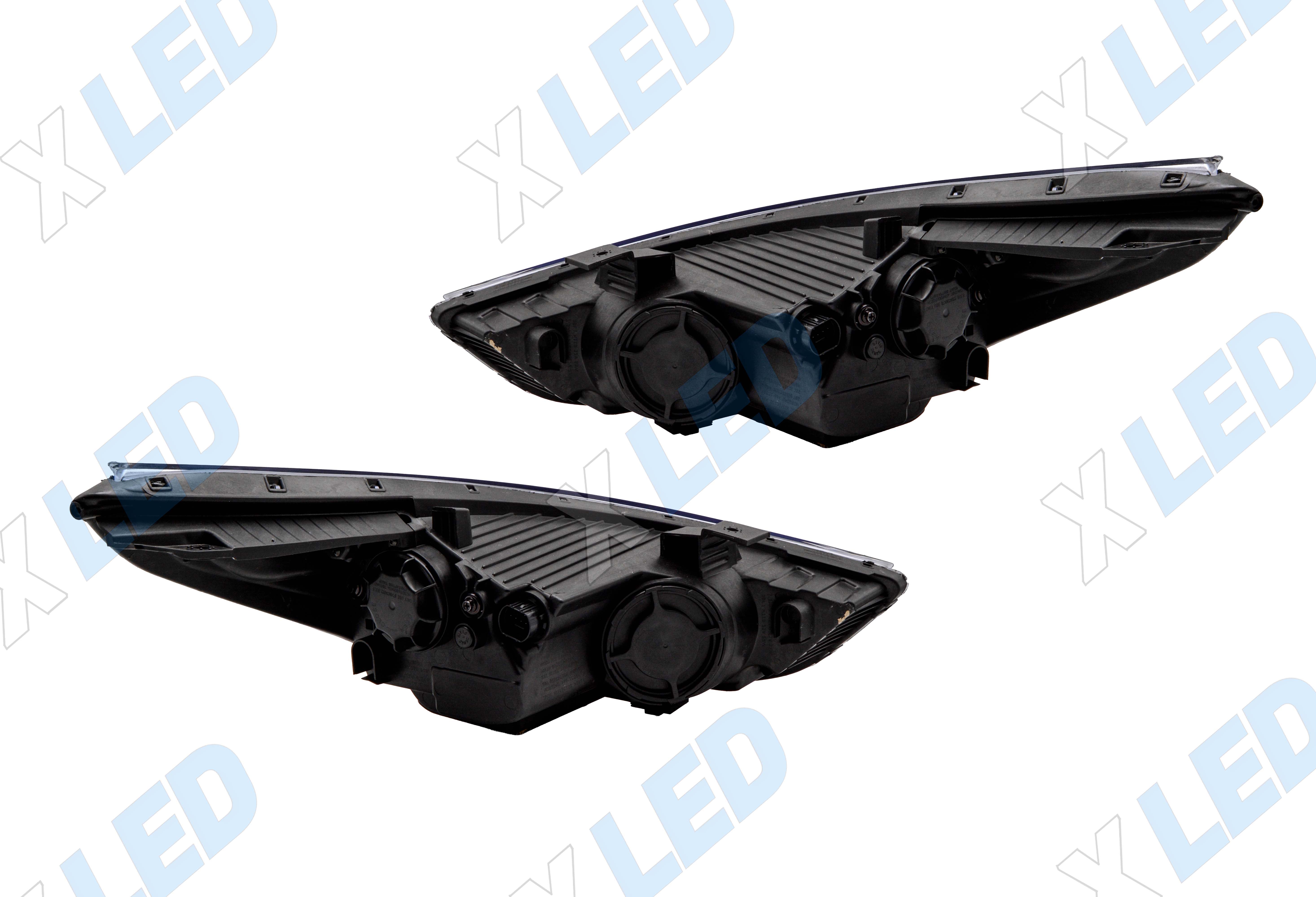Комплект фар Hyundai Solaris (2017-2020) с bi-led линзами Х4 X-LED, подключение галоген