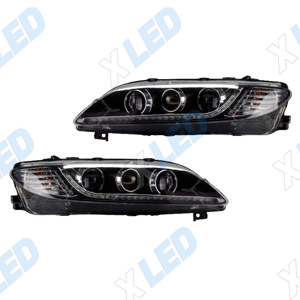 Комплект фар Mazda 6 GG (2002-2008) с bi-led линзами ХV5 X-LED, подключение галоген