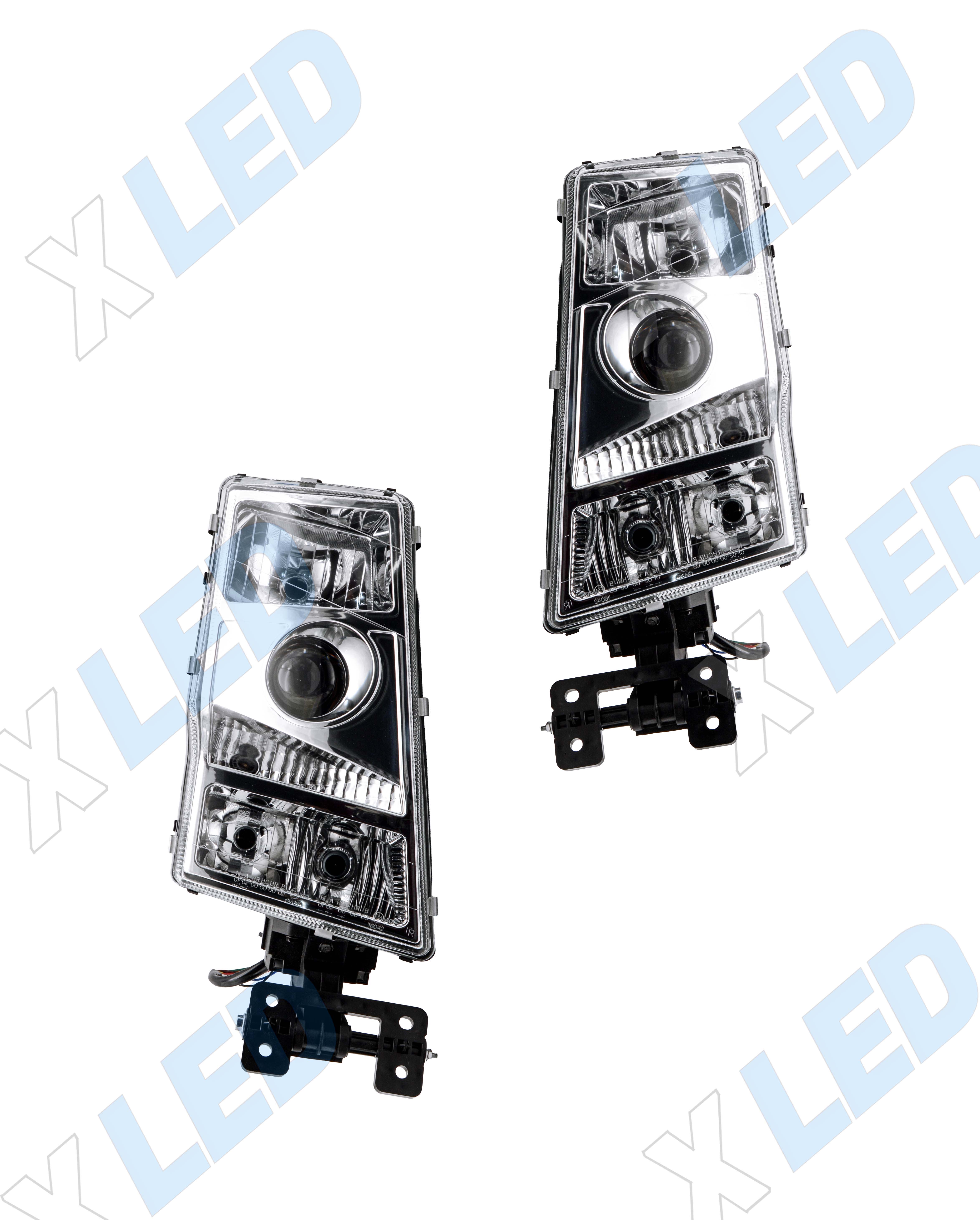 Комплект фар Volvo FH 12 (2002-2008) с bi-led линзами X4 Truck Profi 24V X-LED