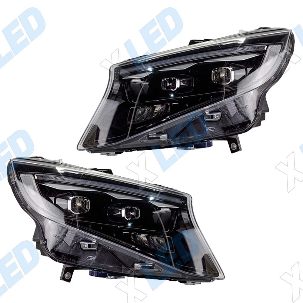 Комплект фар (тюнинг) Mercedes Vito W447 (2014-2026) №2 Bi-Led