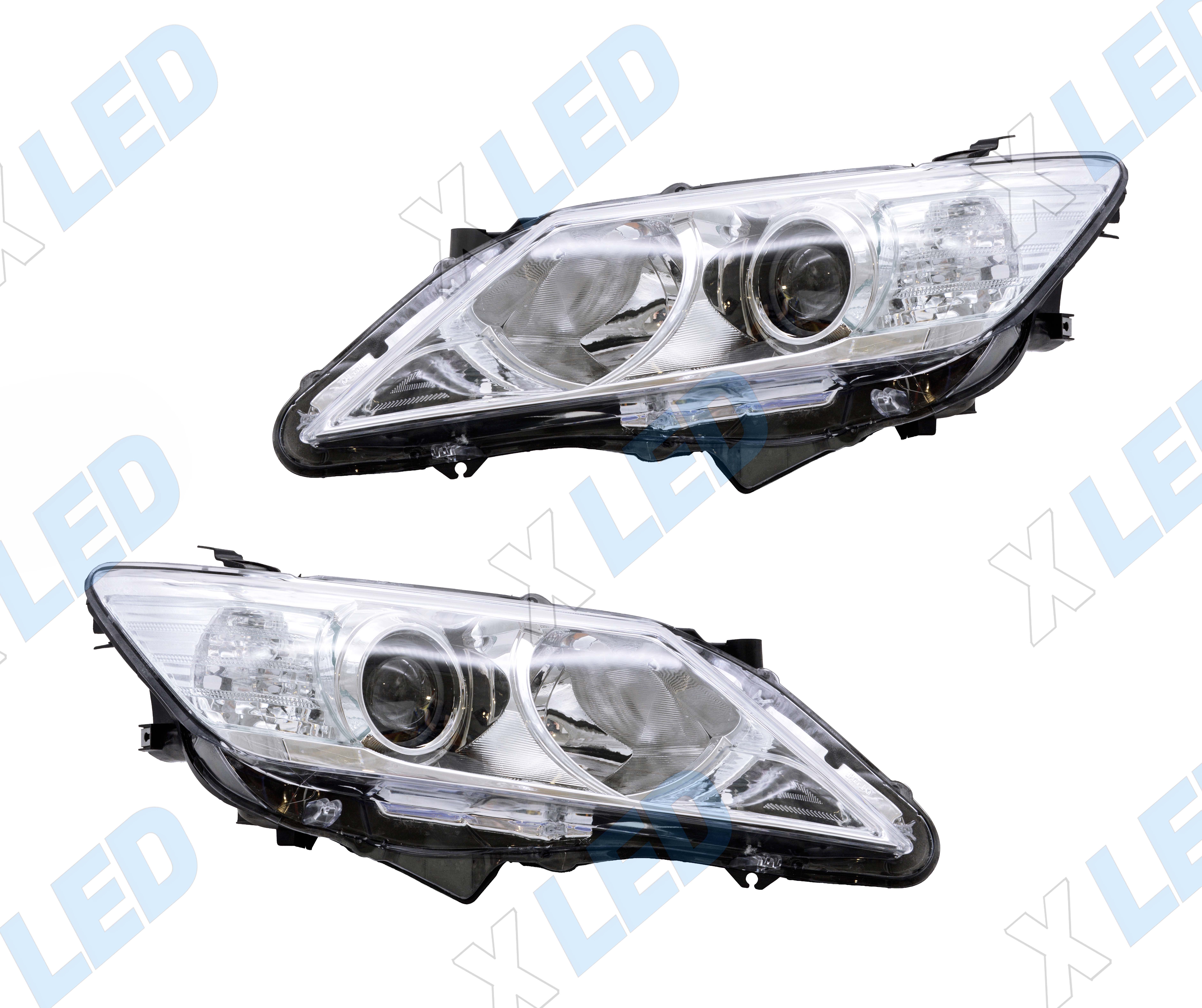 Комплект фар Toyota Camry XV50 (2011-2014) с bi-led линзами Х5 X-LED, подключение галоген
